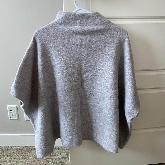 Wilfred Touraine Sweater Poncho, Grey, XXS/XS - Picture 6 of 6